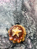 Mini Starfish Pinecone Pendant