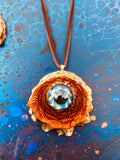 Glass Eyeball Pinecone Pendant