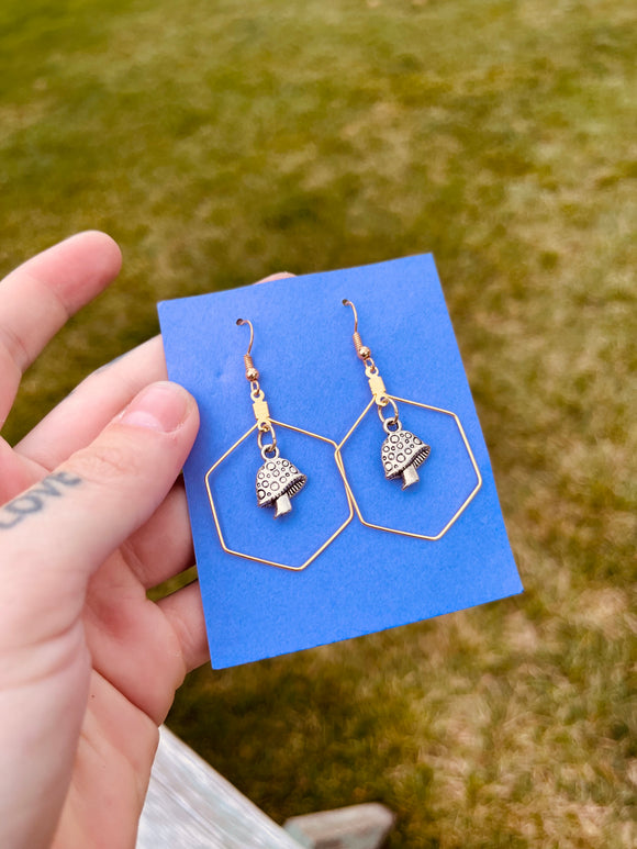 Hex Mushie Earrings