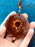 Red Moss Agate Pinecone Necklace