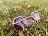 Purple HEX WireWrapped Sunglasses