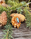 Mini Midnight Opal Pinecone Pendant