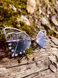 Purple Butterfly Wrapped Shades