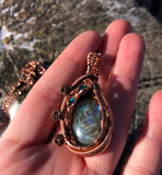 Copper Labradorite Wrap