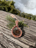 Ammonite Rose Gold Pendant